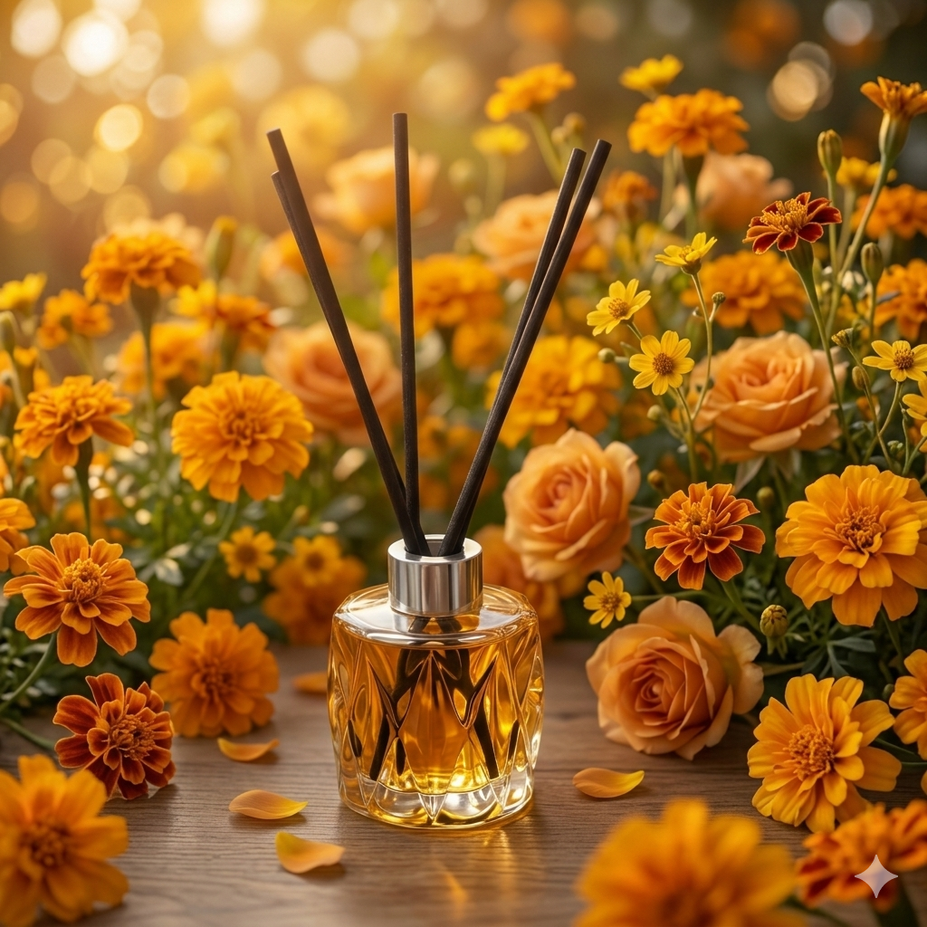 Amber Bloom — Luxury Reed Diffuser